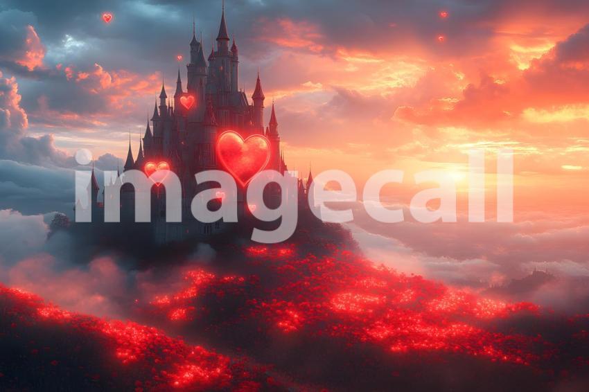 027 queen of hearts castle 35 backdrops bd25548