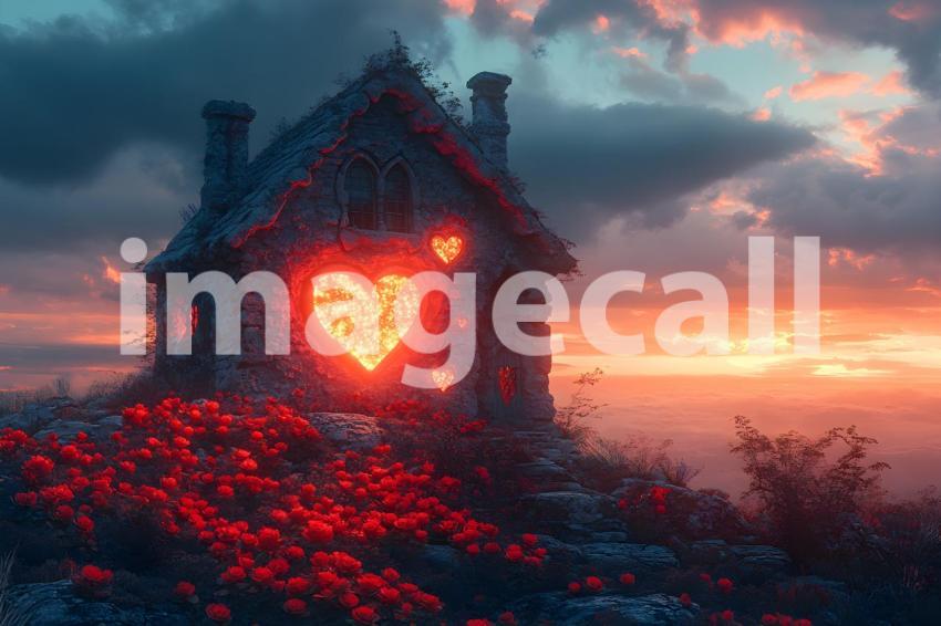 028 queen of hearts castle 35 backdrops bd25548