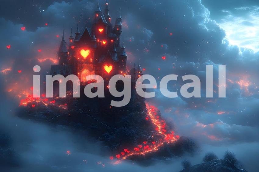 035 queen of hearts castle 35 backdrops bd25548