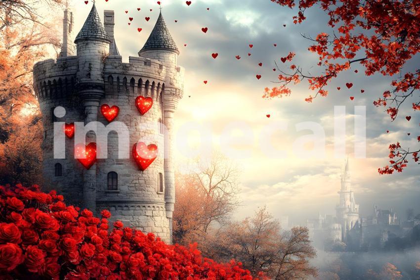 023 queen of hearts castle 35 backdrops bd25548