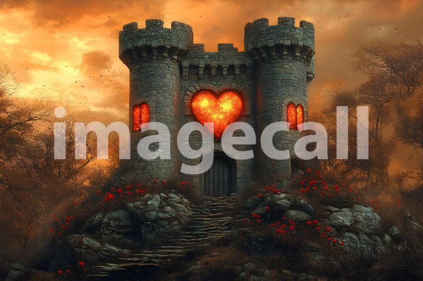 029 queen of hearts castle 35 backdrops bd25548