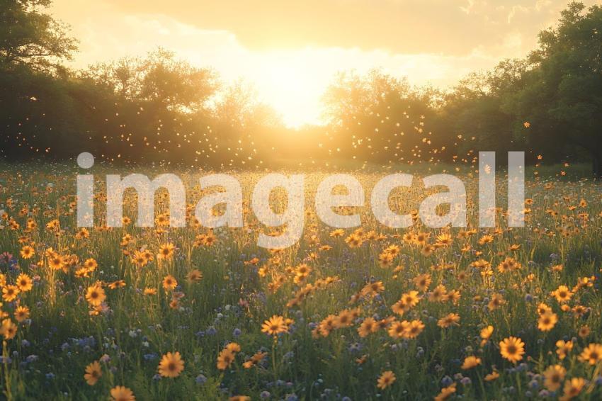 035 rustic wildflower field 35 backdrops bd25561