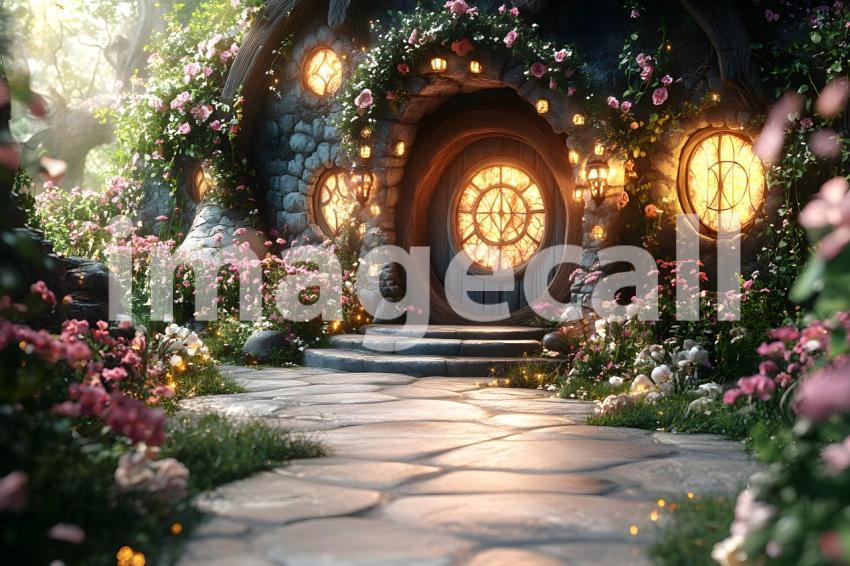 009 witch s hut 60 backdrops b25029