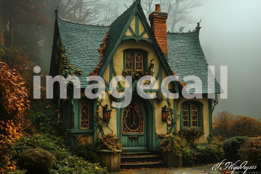 016 witch s hut 60 backdrops b25029