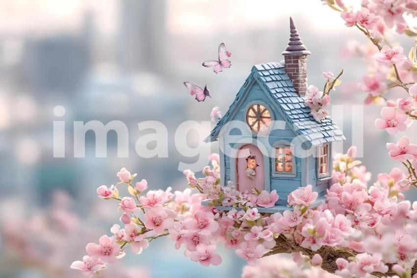 030 witch s hut 60 backdrops b25029