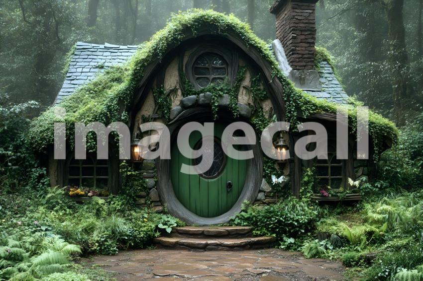 029 witch s hut 60 backdrops b25029