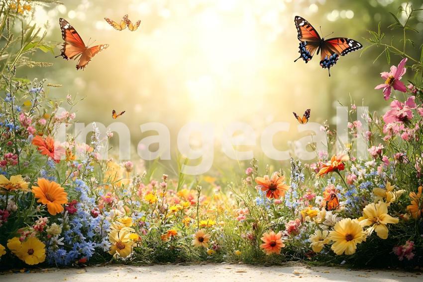 008 butterfly meadow 20 backdrops bd25423