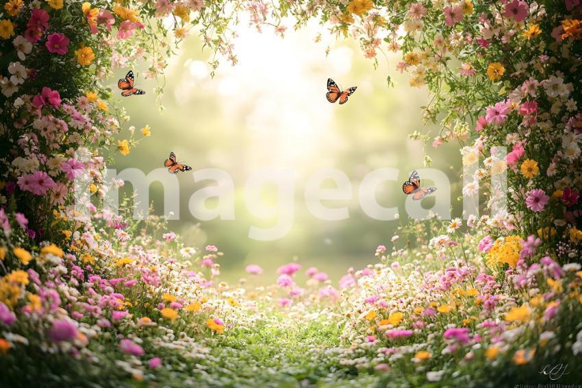 011 butterfly meadow 20 backdrops bd25423