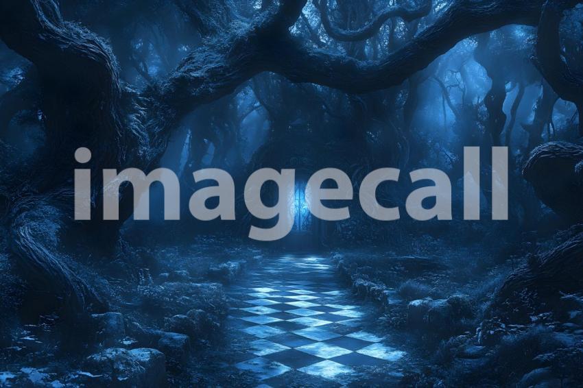 007 checkered garden path 30 backdrops bd25433