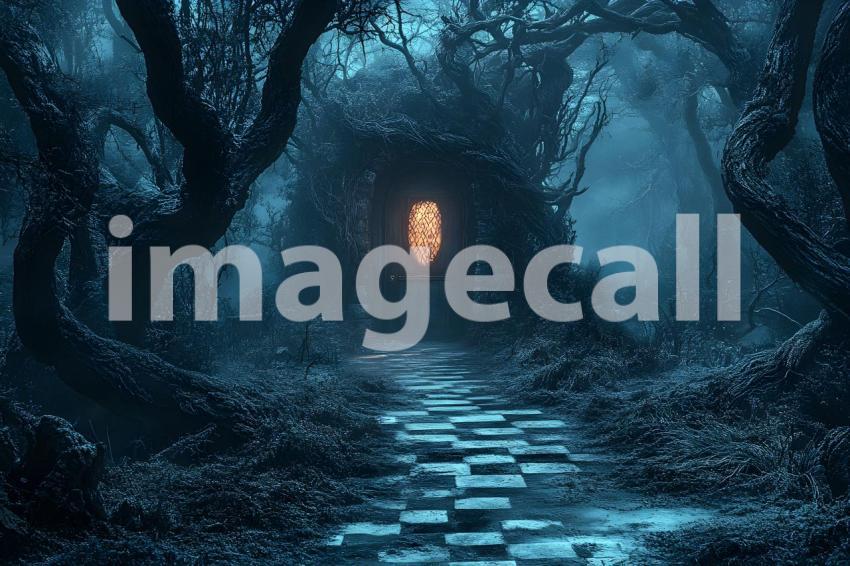 004 checkered garden path 30 backdrops bd25433