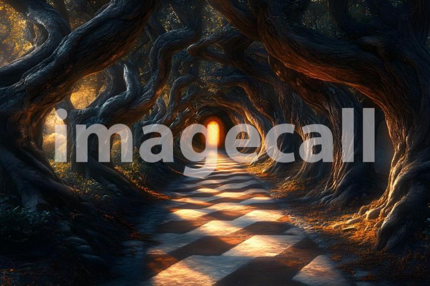 018 checkered garden path 30 backdrops bd25433