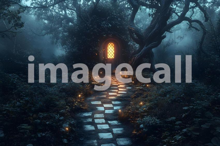 027 checkered garden path 30 backdrops bd25433