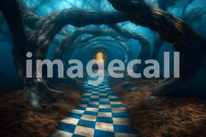 024 checkered garden path 30 backdrops bd25433