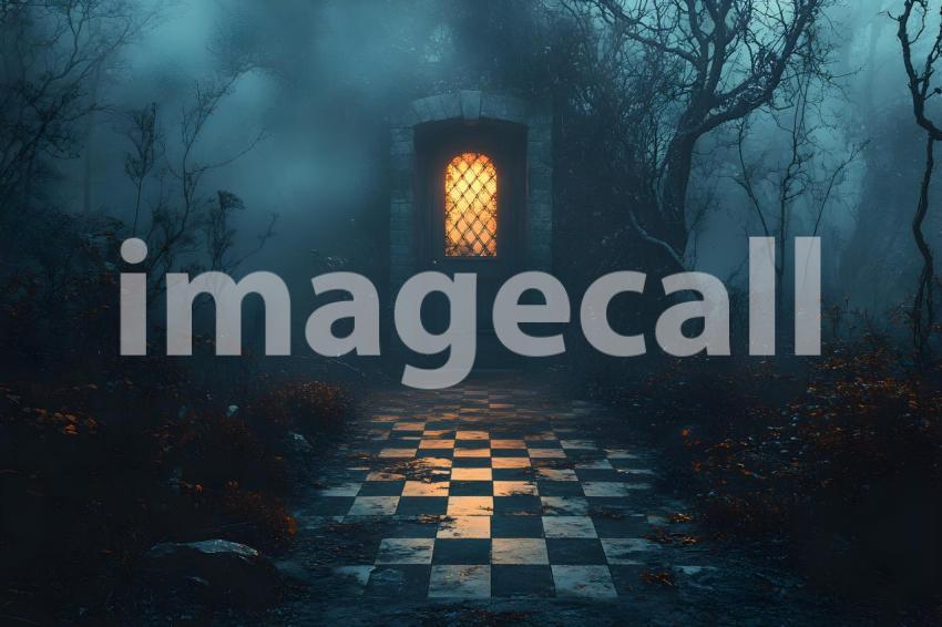 030 checkered garden path 30 backdrops bd25433