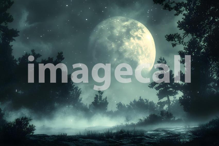 040 phantom forest clearing 70 backdrops bd25540