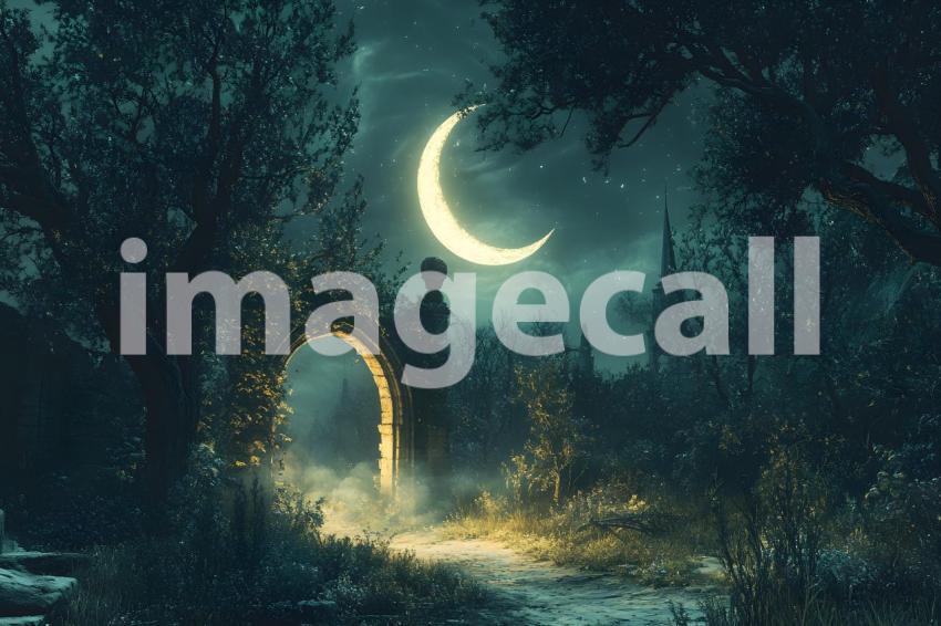 051 phantom forest clearing 70 backdrops bd25540