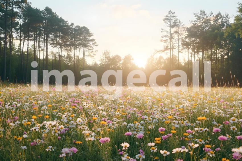 006 rustic wildflower field 35 backdrops bd25561