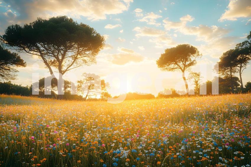 013 rustic wildflower field 35 backdrops bd25561