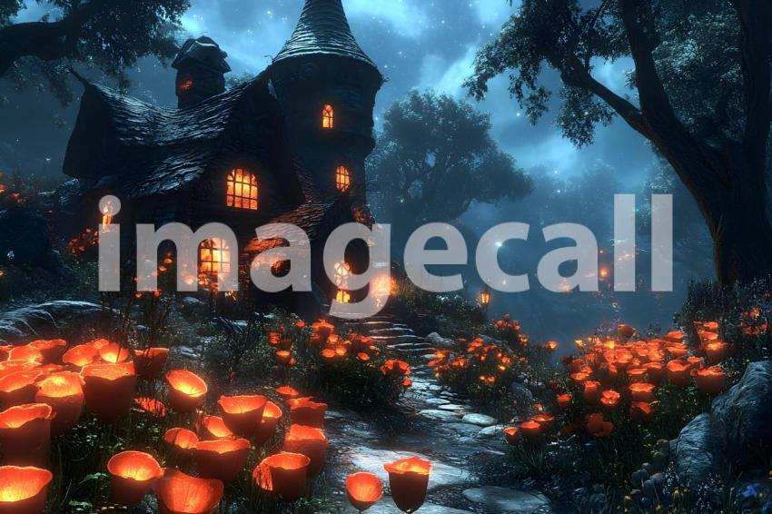 045 witch s hidden hideout 310 backdrops b25038