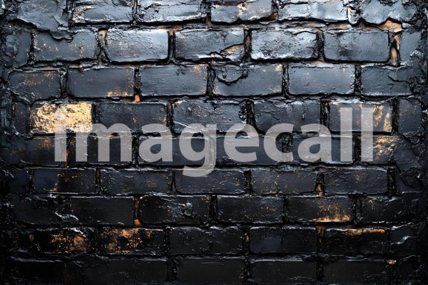 030 sleek black brick 40 backdrops bd25568