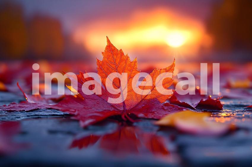 021 autumn maple ground 30 backdrops bd25404