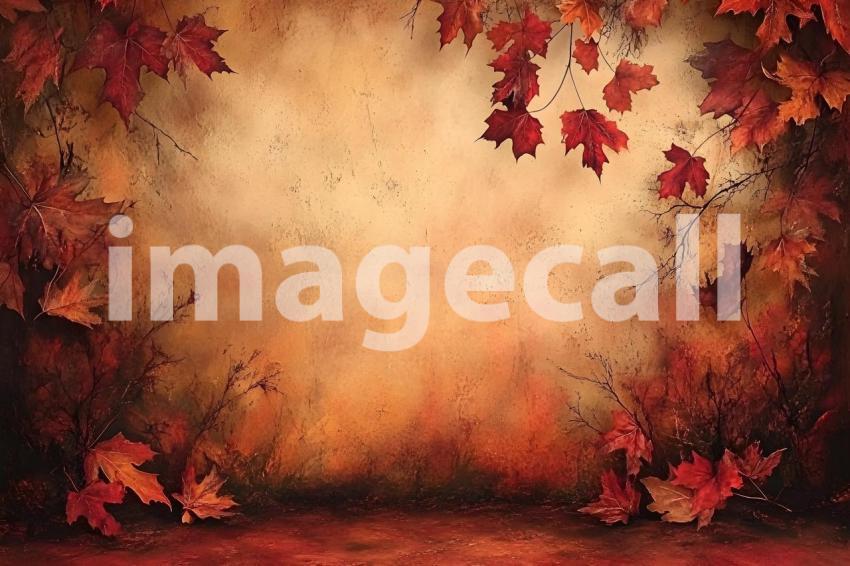 008 autumn maple ground 30 backdrops bd25404