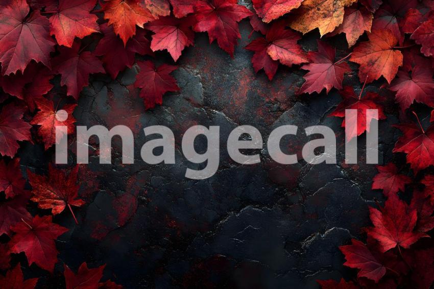 019 autumn maple ground 30 backdrops bd25404