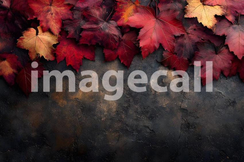 003 autumn maple ground 30 backdrops bd25404