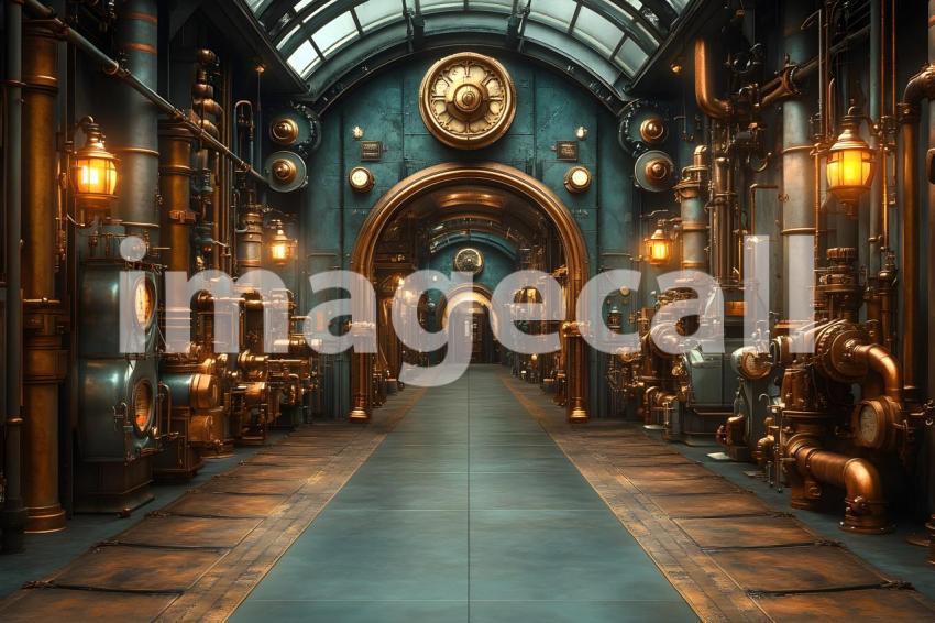 007 industrial steampunk 35 backdrops bd25488