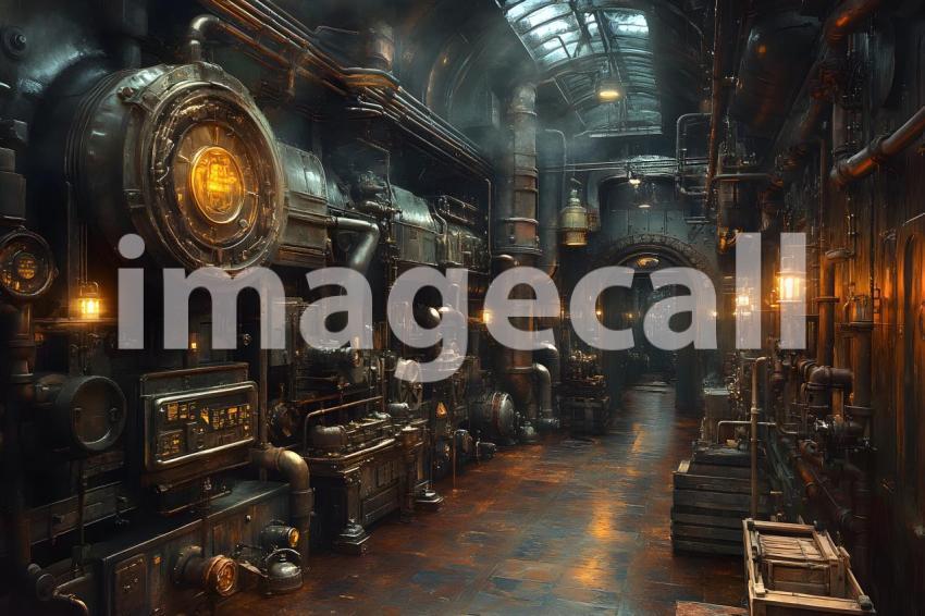 027 industrial steampunk 35 backdrops bd25488