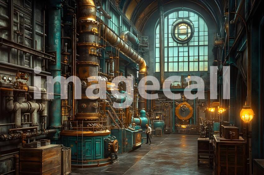 026 industrial steampunk 35 backdrops bd25488