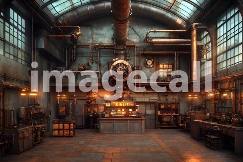 034 industrial steampunk 35 backdrops bd25488