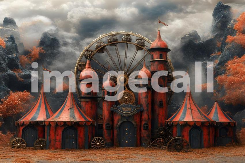 019 steampunk carnival 50 backdrops bd25578