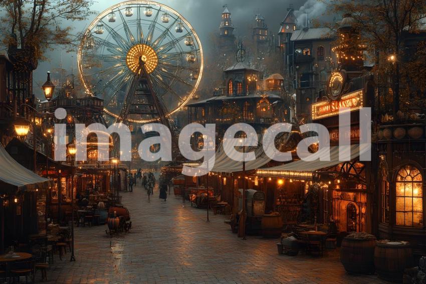 040 steampunk carnival 50 backdrops bd25578