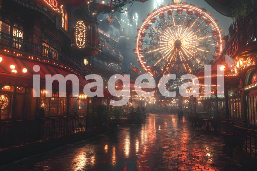 046 steampunk carnival 50 backdrops bd25578