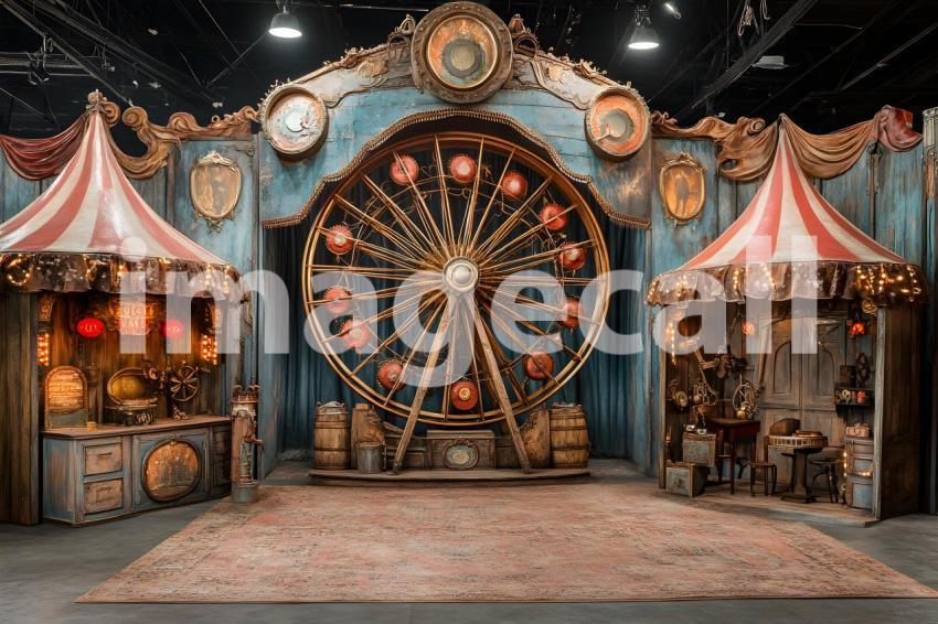 050 steampunk carnival 50 backdrops bd25578