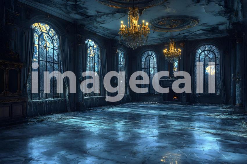 003 haunted manor ballroom 40 backdrops bd25481