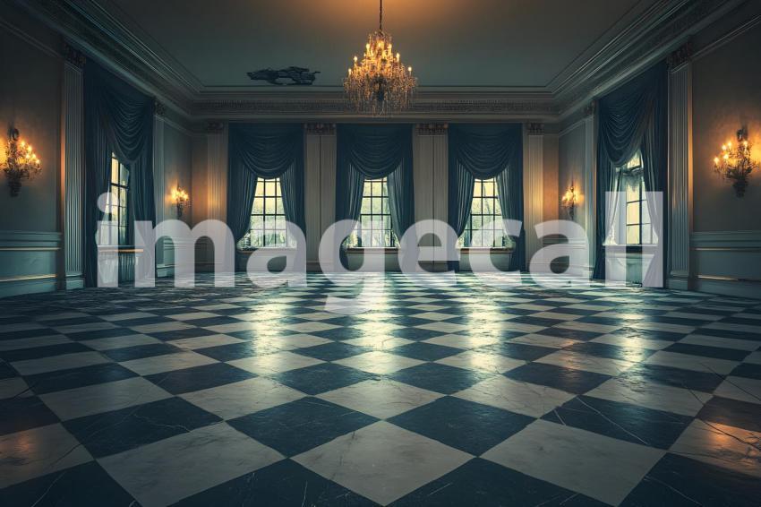 027 haunted manor ballroom 40 backdrops bd25481
