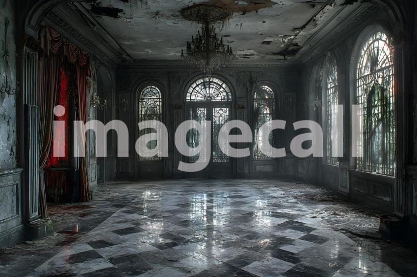 032 haunted manor ballroom 40 backdrops bd25481