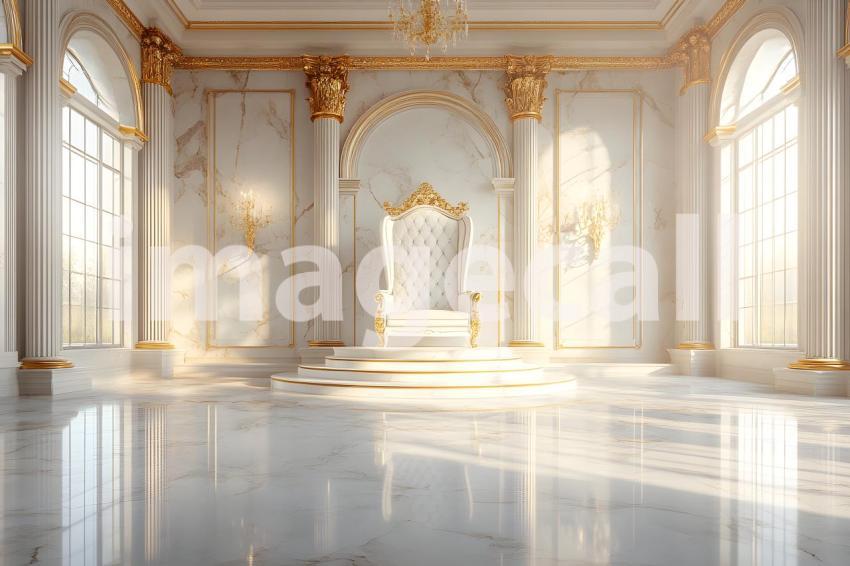 009 ivory throne hall 30 backdrops bd25491