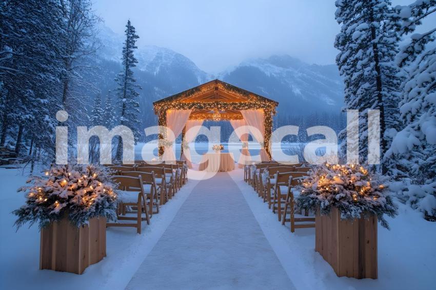 003 snowy mountain wedding 15 backdrops bd25570