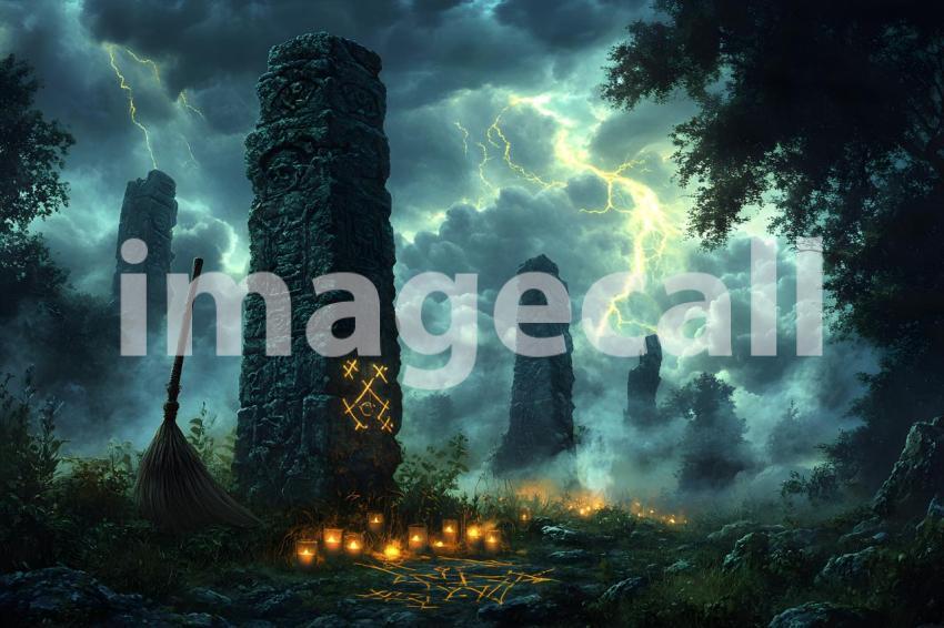 024 witch broomstick 35 backdrops b25113