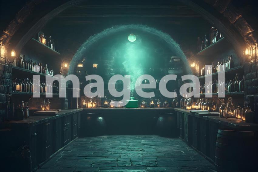 030 witch potion room 40 backdrops b25238