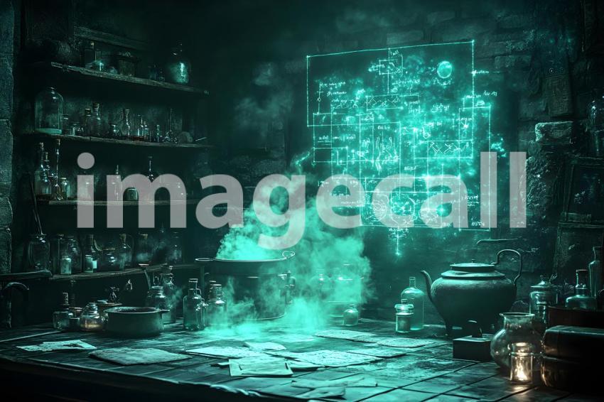 038 witch potion room 40 backdrops b25238