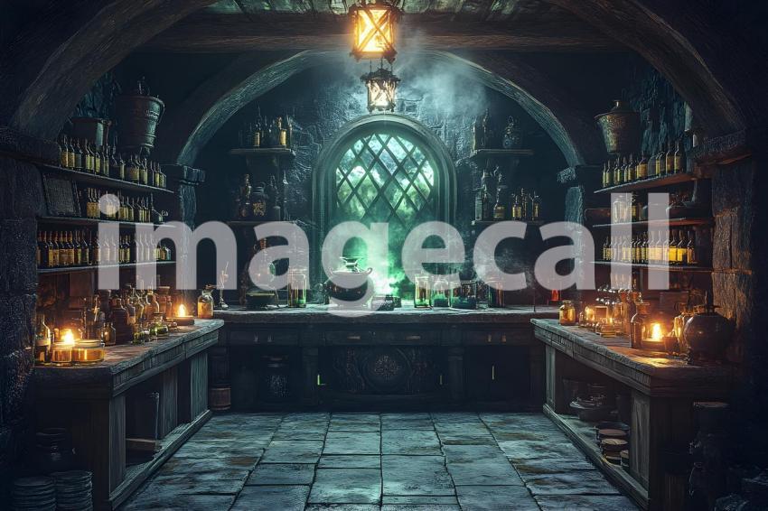 039 witch potion room 40 backdrops b25238