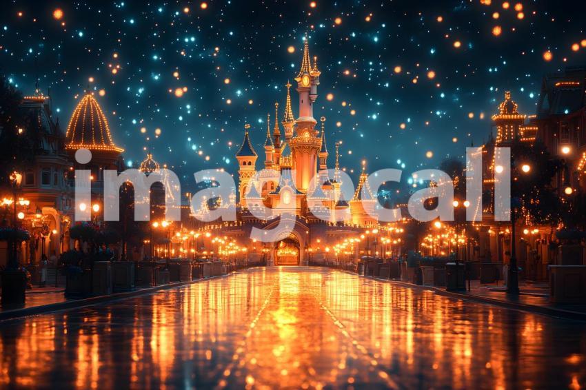 033 enchanted castle view 495 backdrops b25194