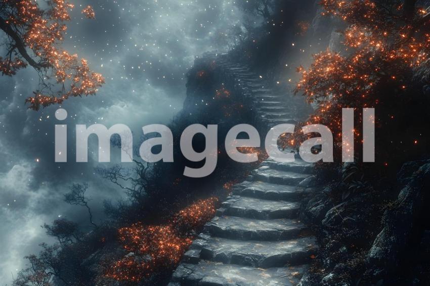 031 enchanted castle view 495 backdrops b25194