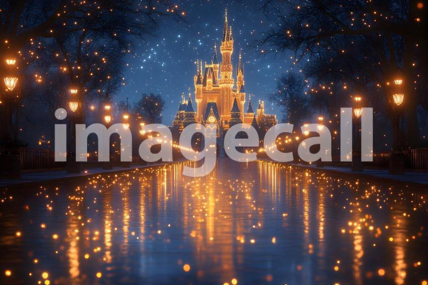 040 enchanted castle view 495 backdrops b25194