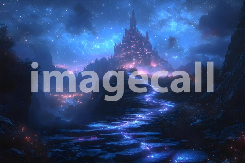 044 enchanted castle view 495 backdrops b25194