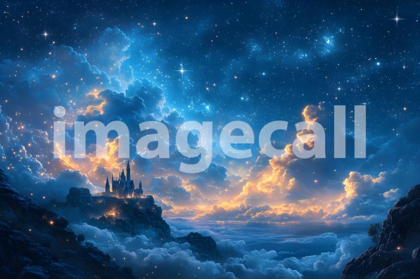 045 enchanted castle view 495 backdrops b25194